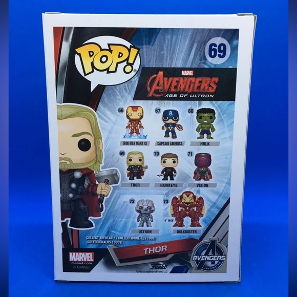 Funko Pop! Avengers: Age of Ultron #69 Thor (Retired) - Picture 3 of 7